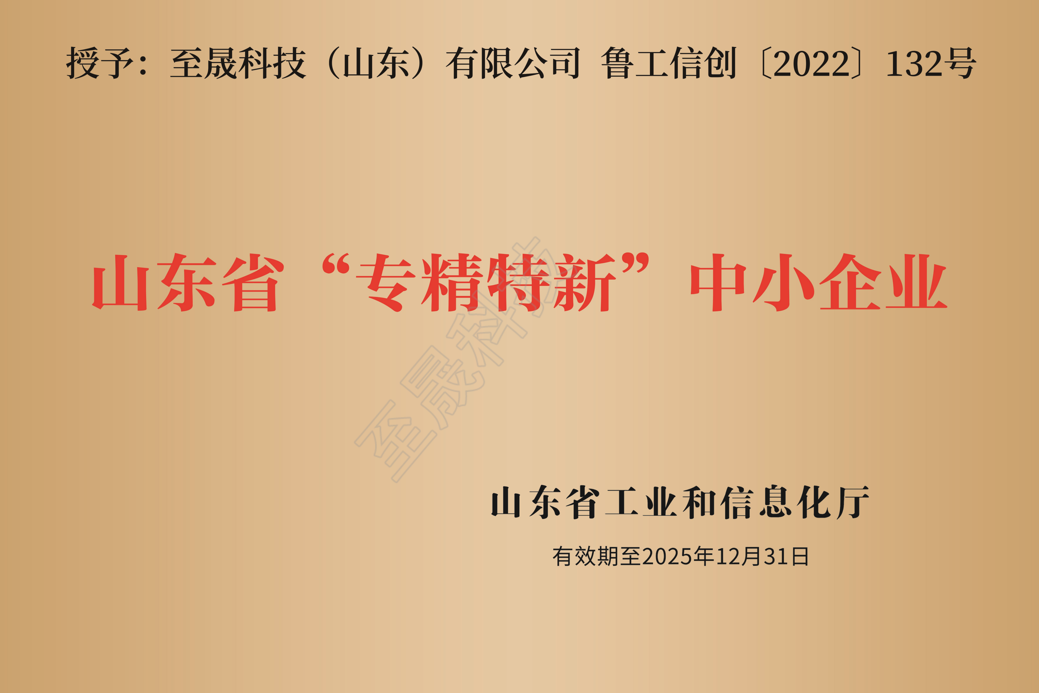 山東省“專精特新”中小企業